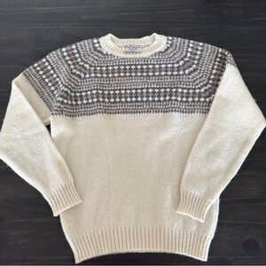 Parkhurst 100% Pure Virgin Wool Shetland Sweater - Medium Canada Classic Design
